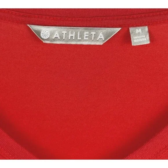 Athleta Women's Cloudlight Stratus Slub Modal Soft Top V-Neck Size M - Picture 2 of 4